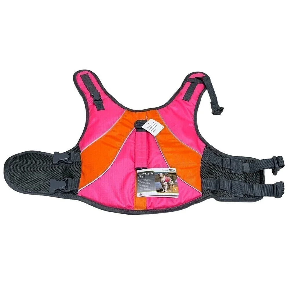 NEW Good 2 Go dog life vest flotation reflective adjustable 16-30 Lbs Sz Small